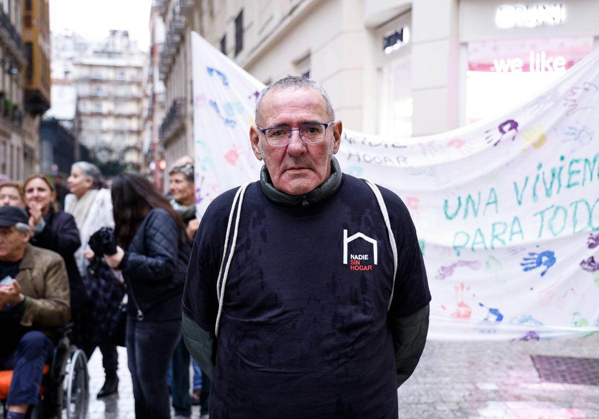 Javier Carrasco, de 60 años, ha vivido dos años en la calle.