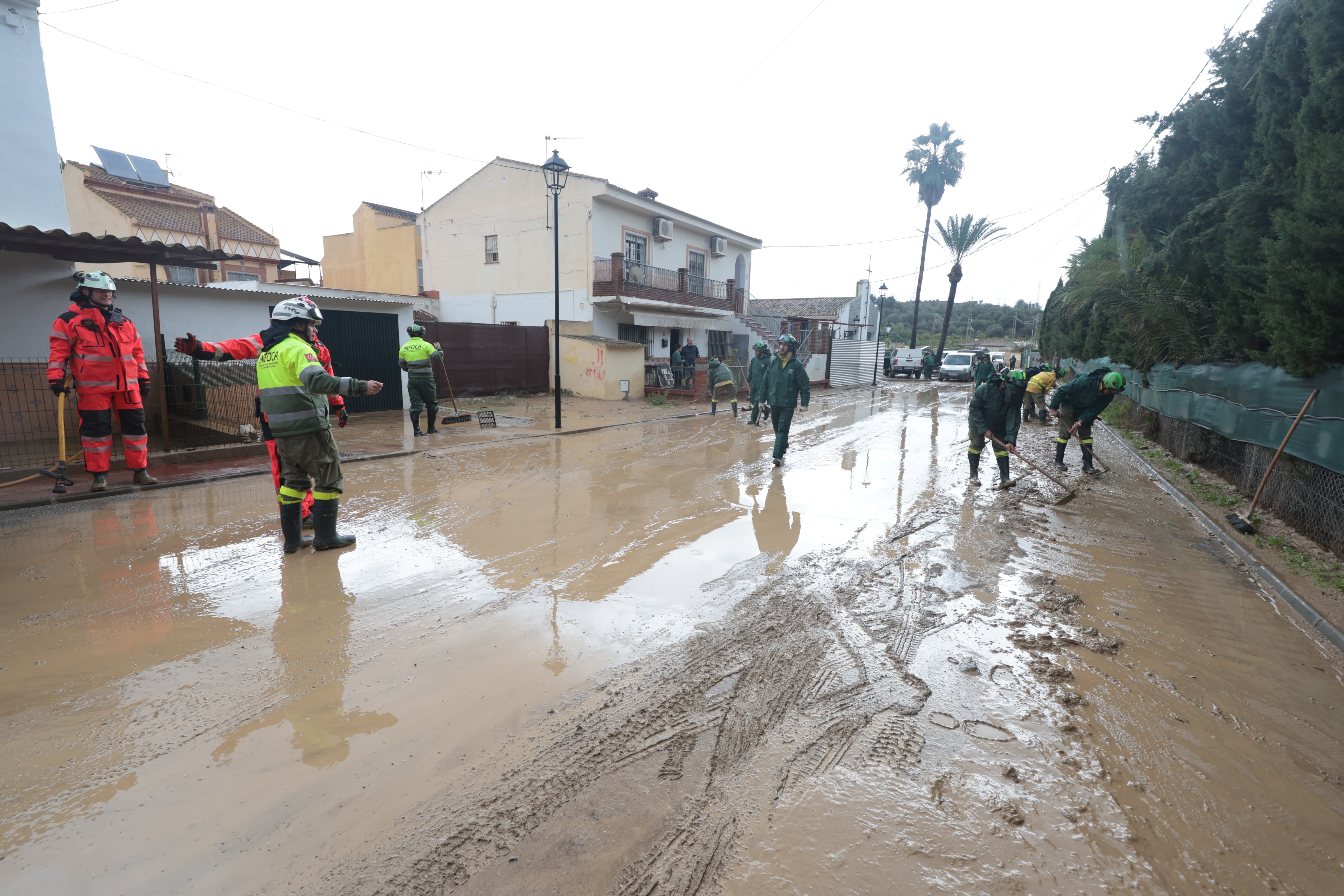 Los efectos en Málaga de la tromba de agua provocada por la Dana