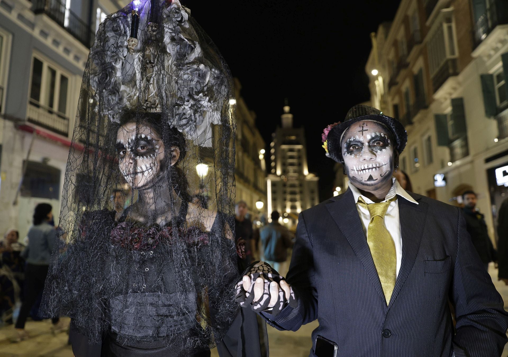 Noche de Halloween en el Centro de Málaga