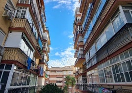 Bloques de pisos en la zona de Los Manantiales de Torremolinos.