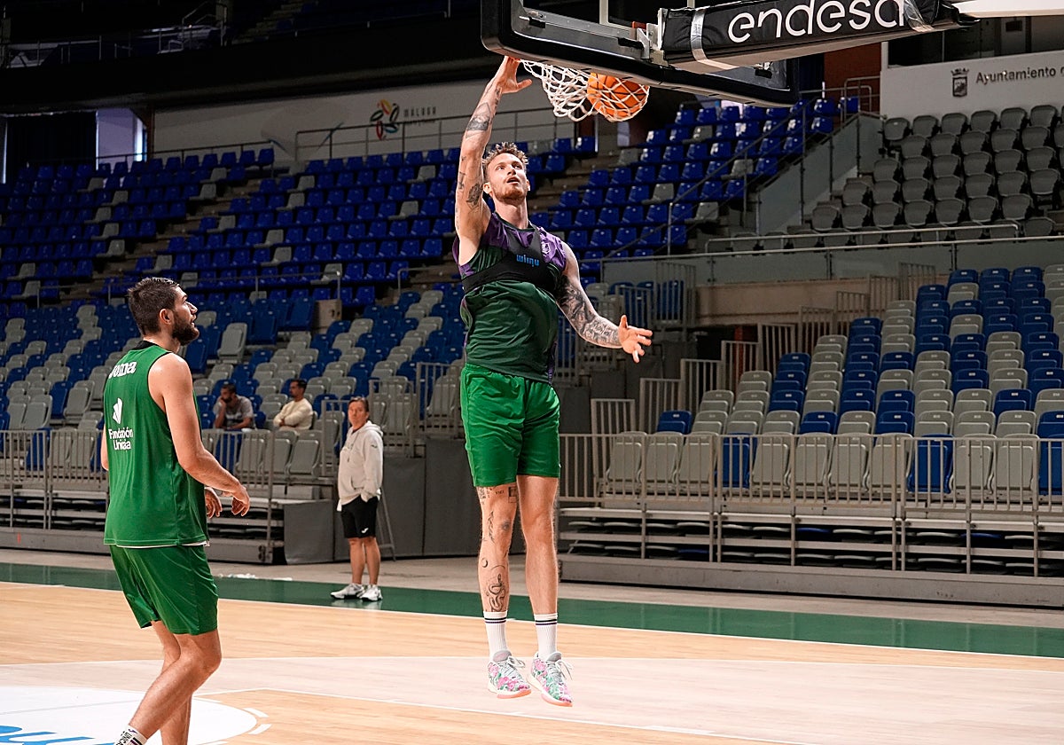 Balcerowski, en un entrenamiento reciente.