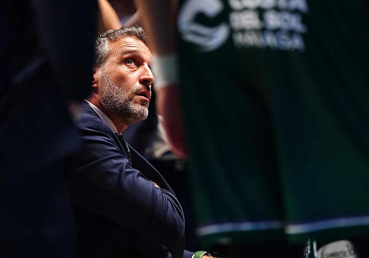 Ibon Navarro, en un tiempo muerto.