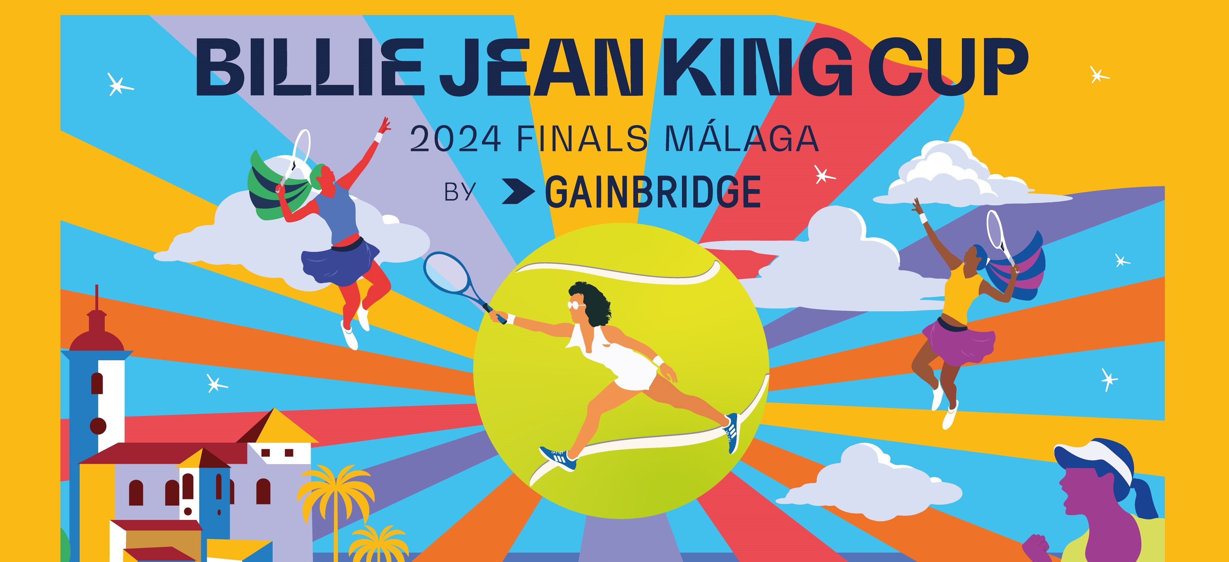 El cartel artístico de la Billie Jean King Cup, que tendrá lugar en Málaga del 13 al 20 de noviembre.