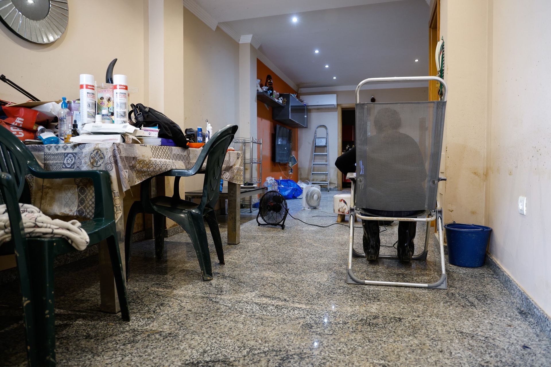 Afectados en la barriada Doña Ana, en Cártama