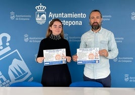 La concejala de Juventud, Julia Simón, y el director de la Asociación Horizonte-Proyecto Hombre Marbella, Jaime Álvarez