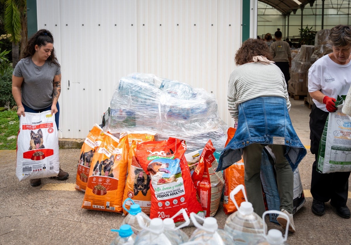 Recogida de productos para las protectoras de animales.