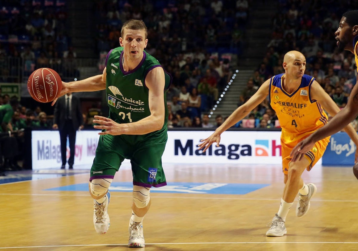 Waczynski, en un partido con el Unicaja.