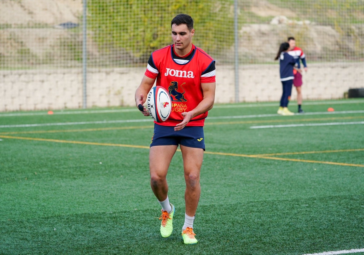 Alberto Carmona, con la selección española.