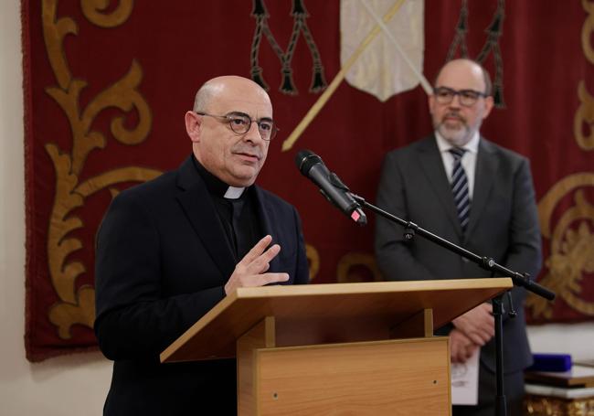 Miguel A. Gamero, director del Archivo Histórico Diocesano durante la presentación.