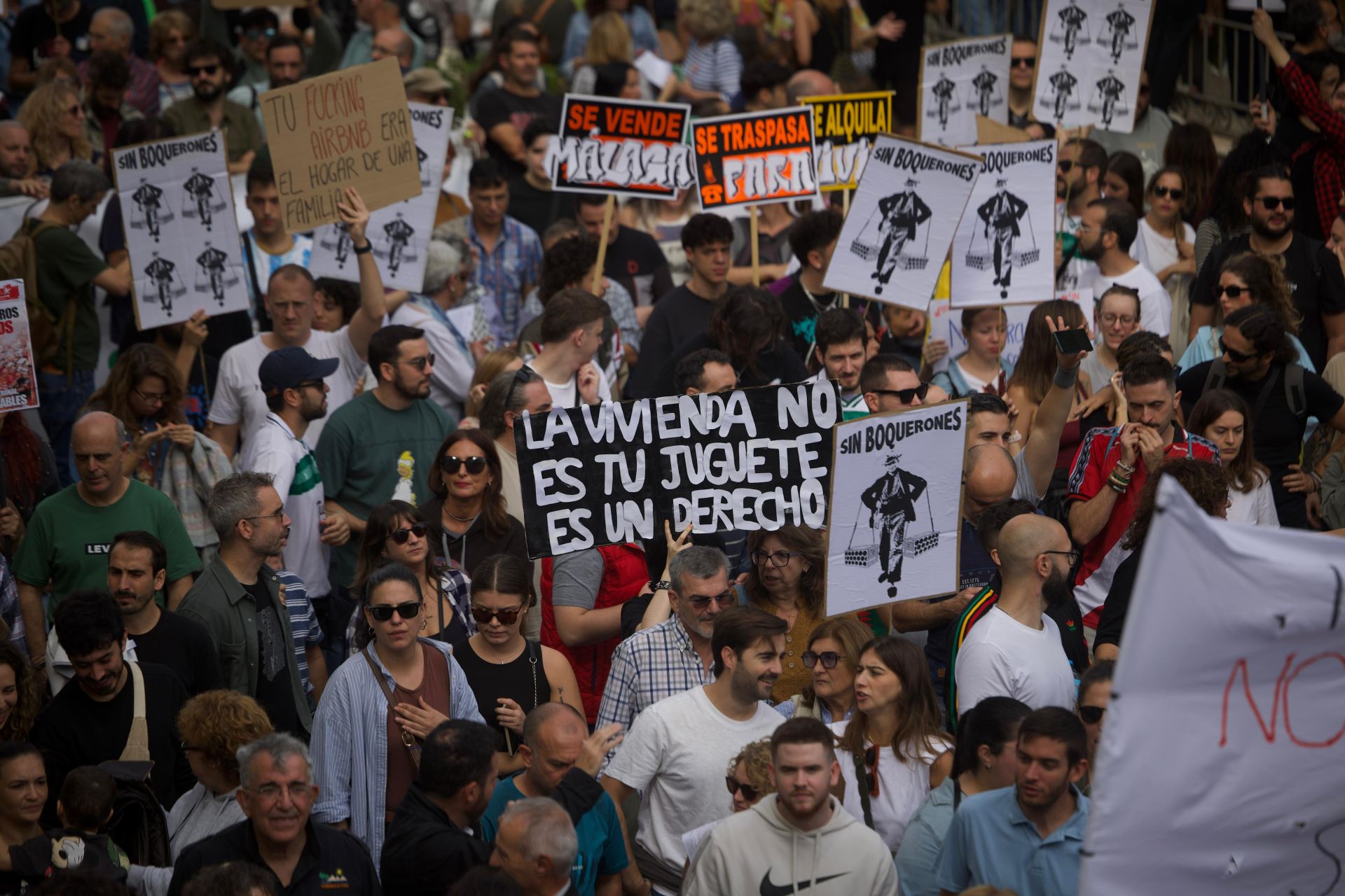 El 9N en Málaga, en imágenes