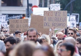 Un momento de la manifestación celebrada ayer en Málaga.