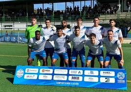 El once inicial del Mijas-Las Lagunas.