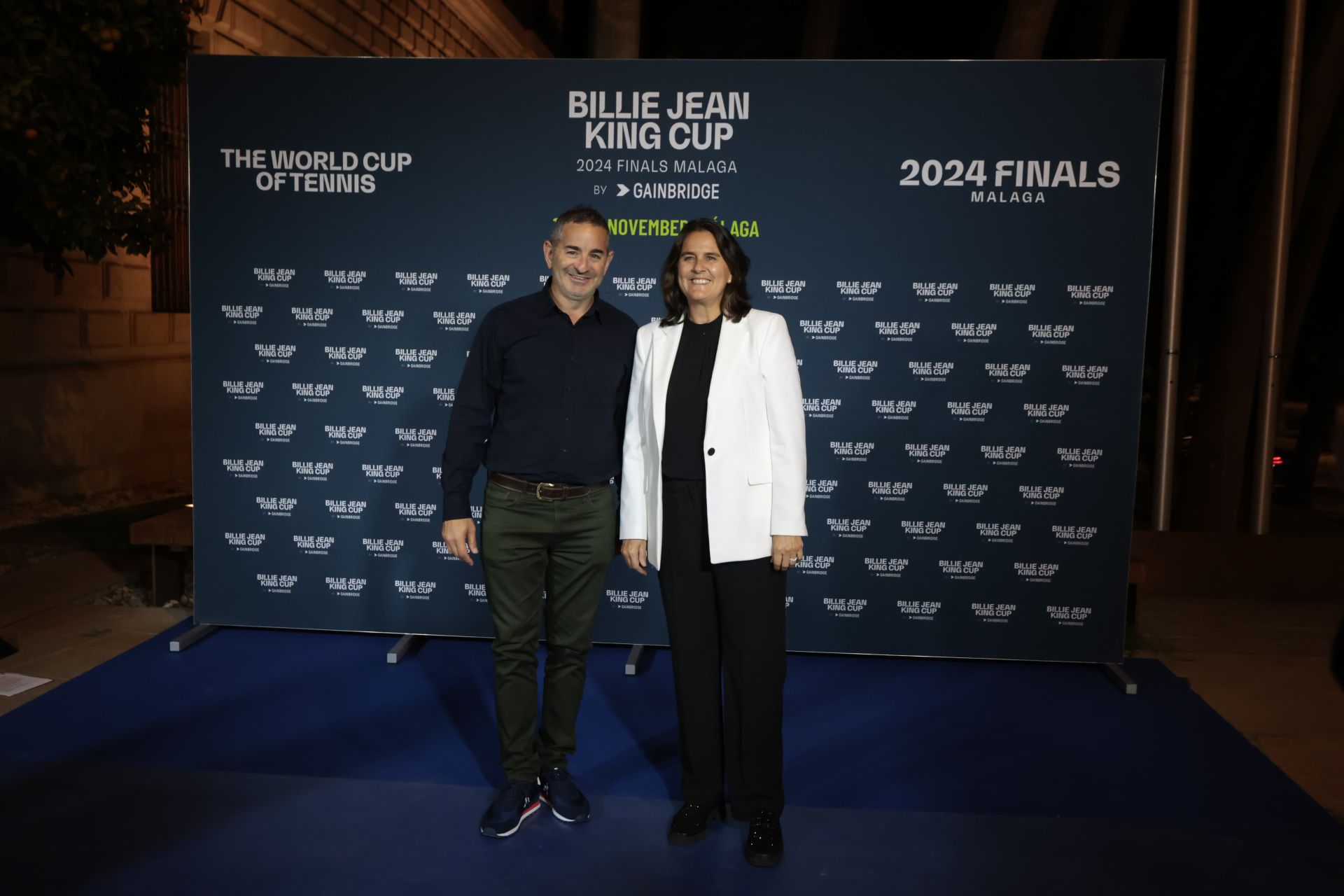 Los equipos de la Billie Jean King Cup de tenis se ponen de largo en el Museo de Málaga