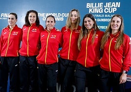 Nuria Párrizas, Sara Sorribles, Anabel Medina, Paula Badosa, Jessica Bouzas y Marina Bassols.