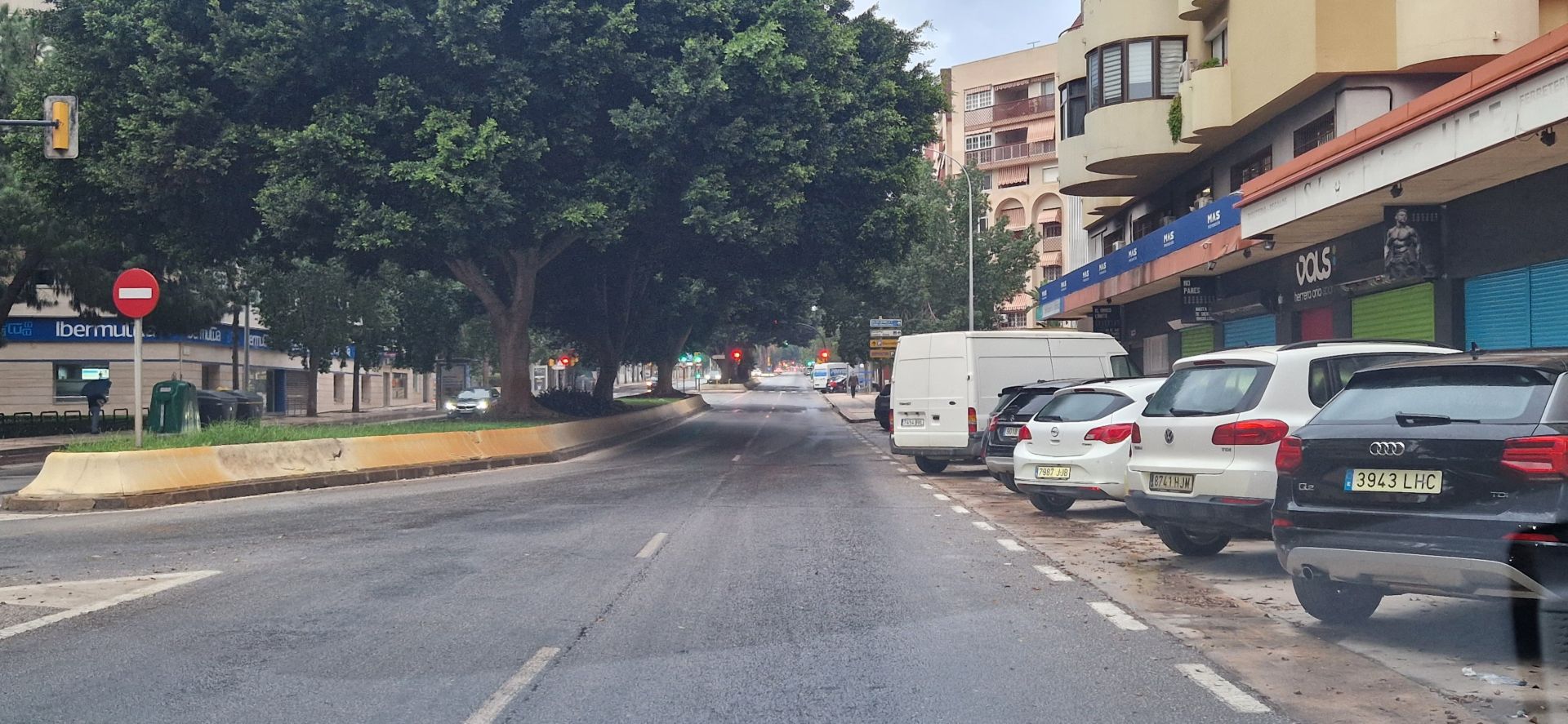 Málaga amanece con las calles y carreteras vacías ante la alerta roja por lluvias torrenciales