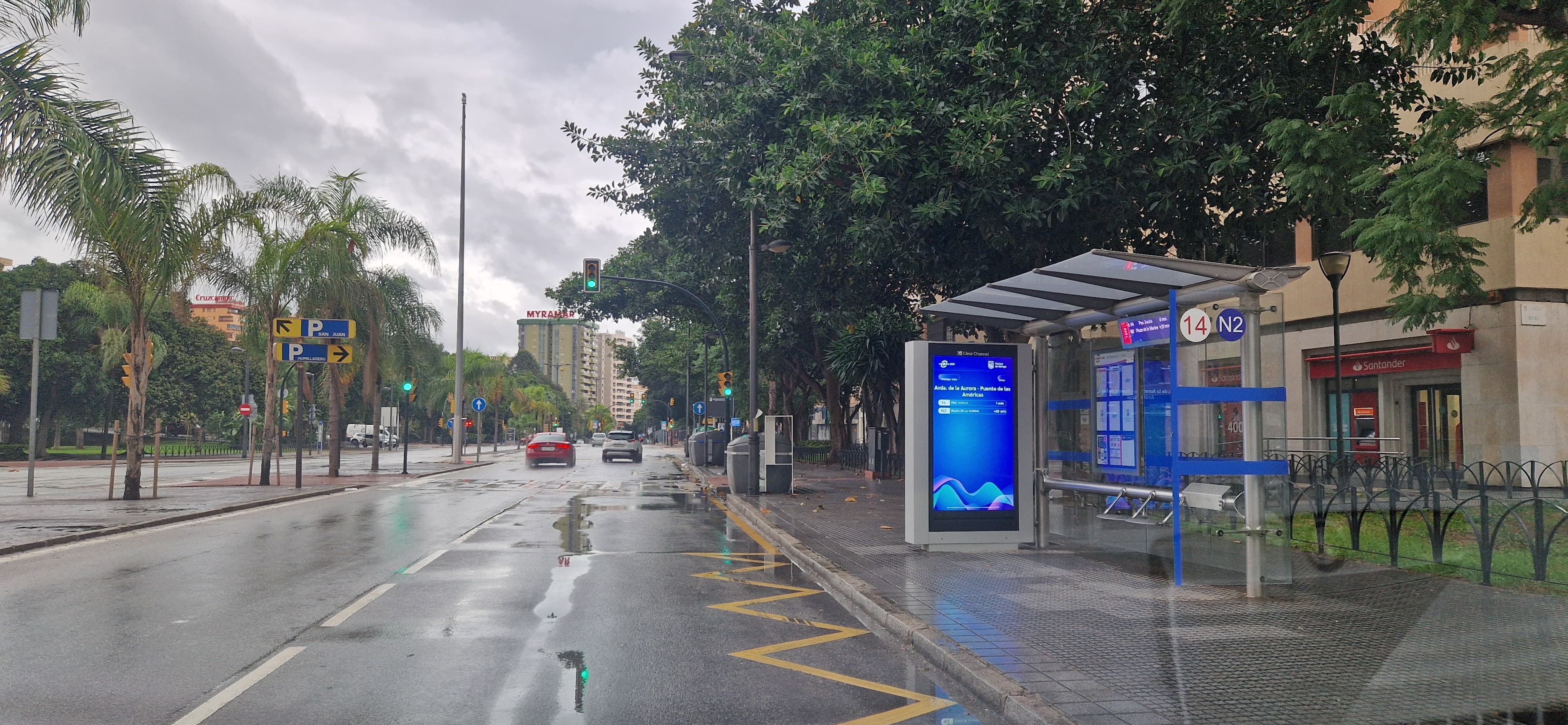 Málaga capital, vacía por la alerta roja