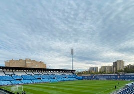 El Estadio de La Romareda, antes de un partido reciente.