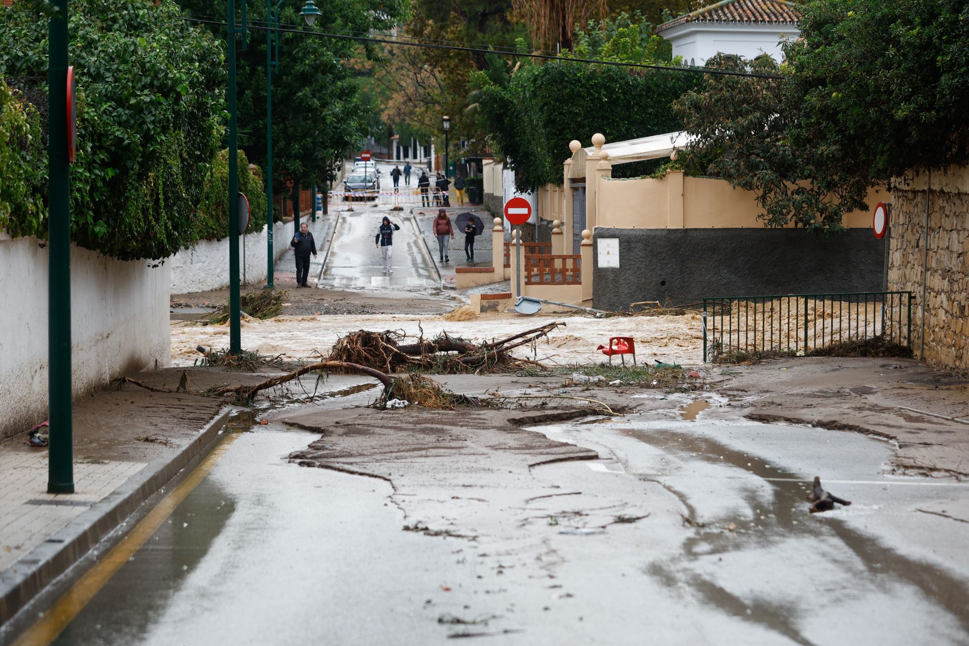 El paso de la DANA por Málaga, en imágenes