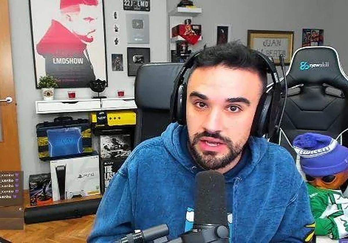 El popular 'streamer' malagueño IlloJuan, en uno de sus directos.