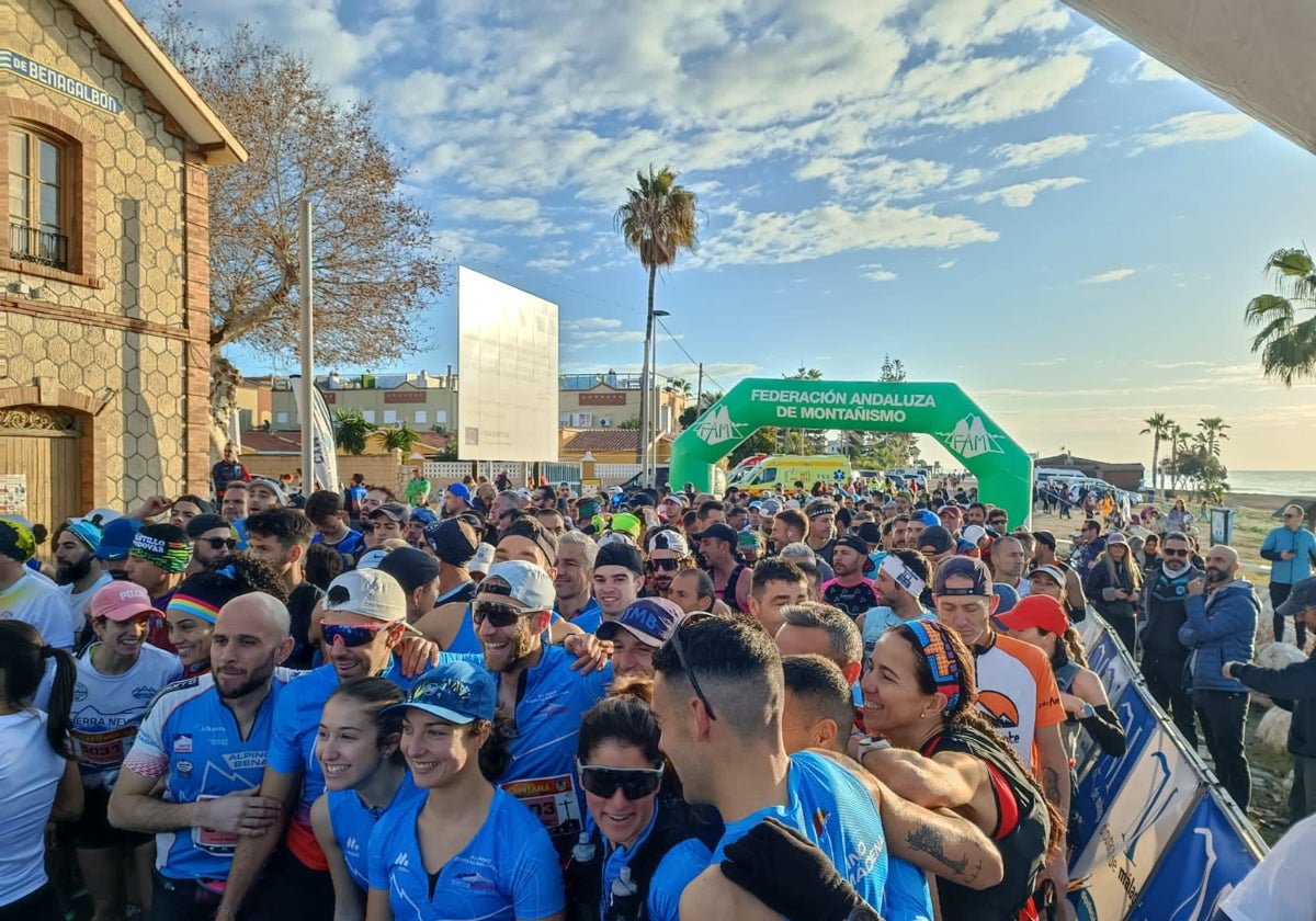 Participantes en el trail La Capitana de Rincón de la Victoria.