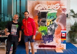 El mural dedicado a Rafa Nadal del artista José Rulos.