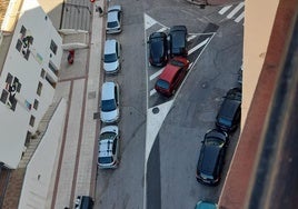 Vista de la situación del aparcamiento en El Ejido.