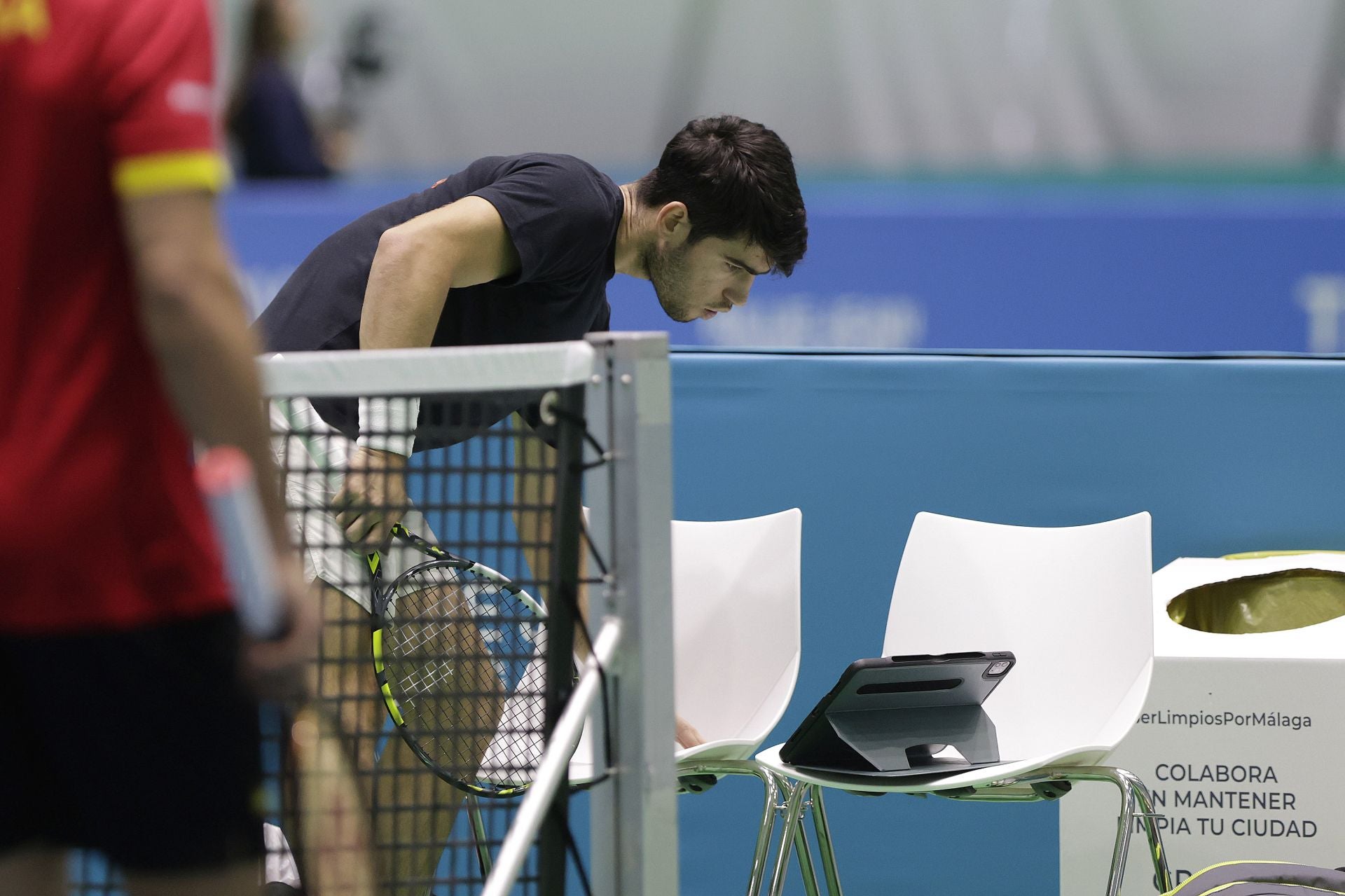Nadal y Alcaraz, juntos en Málaga: España ya se entrena al completo para la Davis