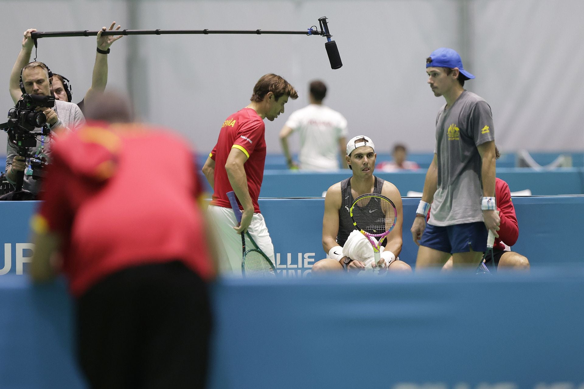 Nadal y Alcaraz, juntos en Málaga: España ya se entrena al completo para la Davis