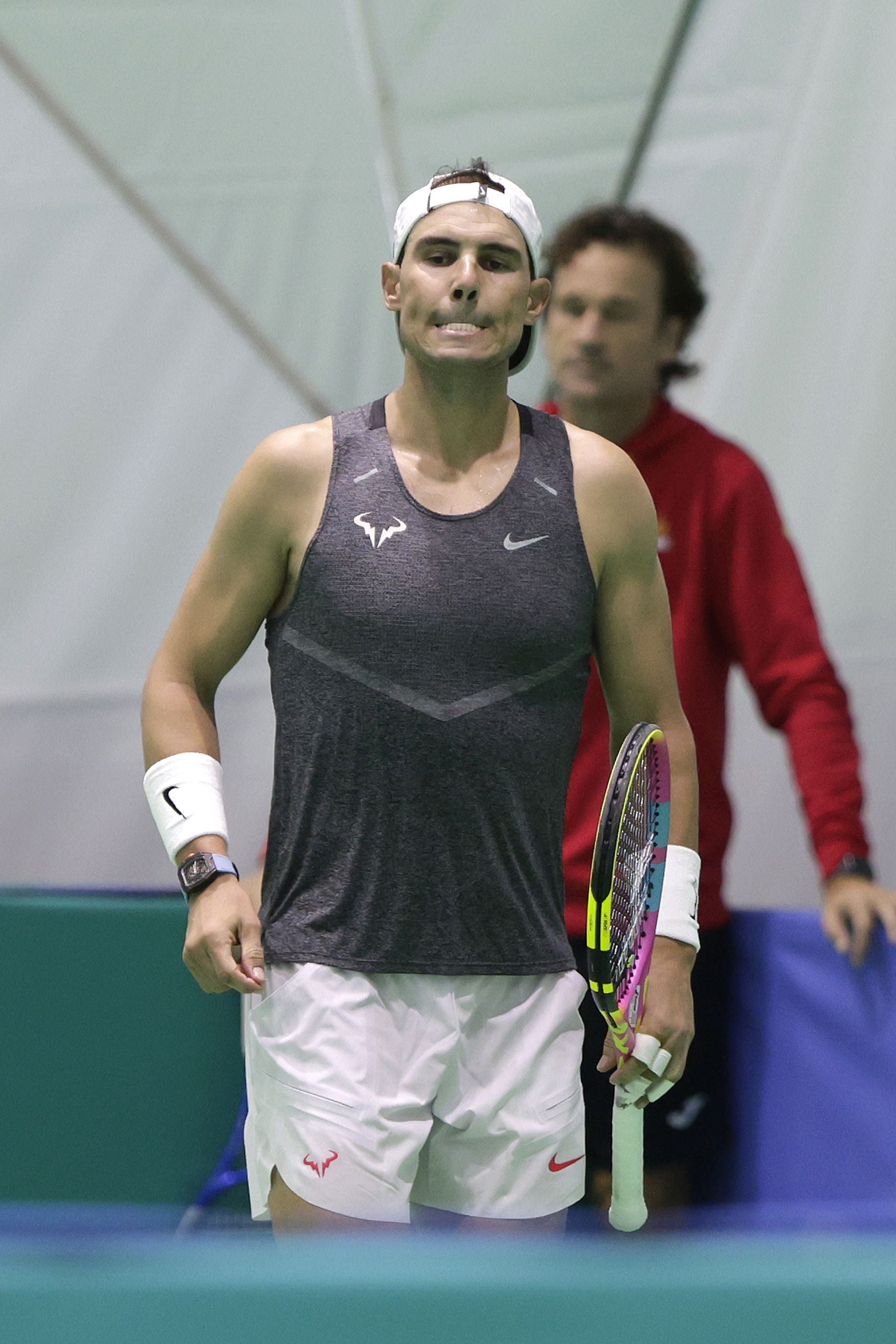 Nadal y Alcaraz, juntos en Málaga: España ya se entrena al completo para la Davis