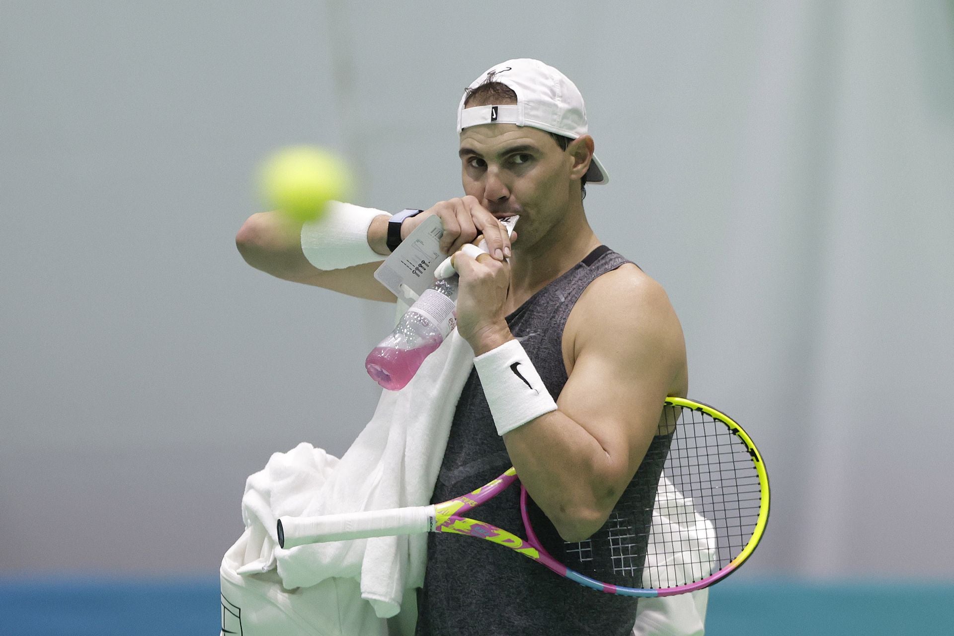 Nadal y Alcaraz, juntos en Málaga: España ya se entrena al completo para la Davis