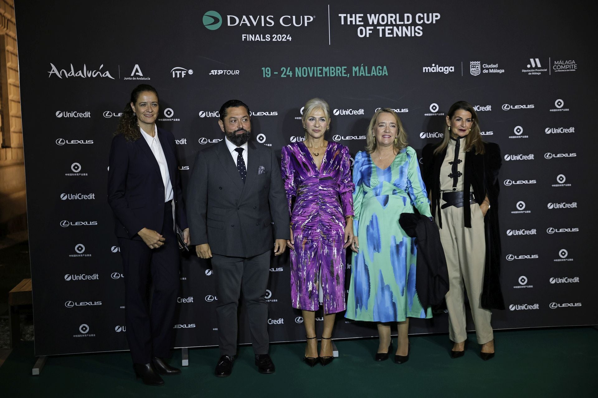 Cena de gala de los equipos participantes en las Finales de la Copa Davis en Málaga