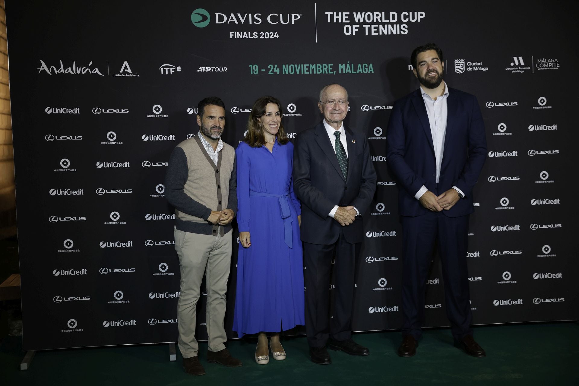 Cena de gala de los equipos participantes en las Finales de la Copa Davis en Málaga