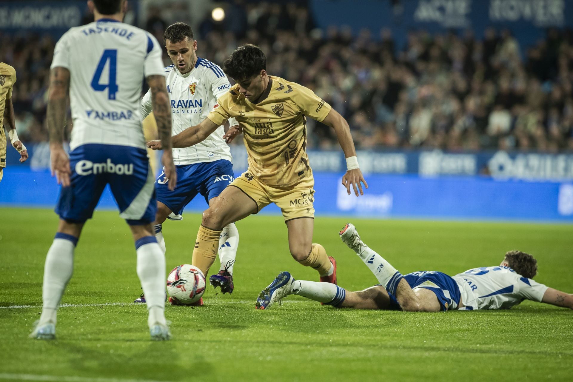 El Zaragoza-Málaga, en imágenes