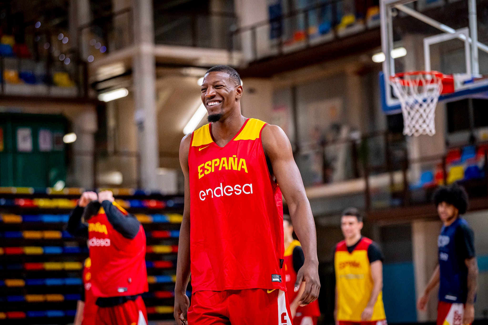 Los jugadores del Unicaja y Saint-Supéry ya sudan con la selección