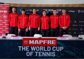 Granollers, Alcaraz, Nadal, Ferrer, Bautista y Martínez, en el Higuerón Resort.