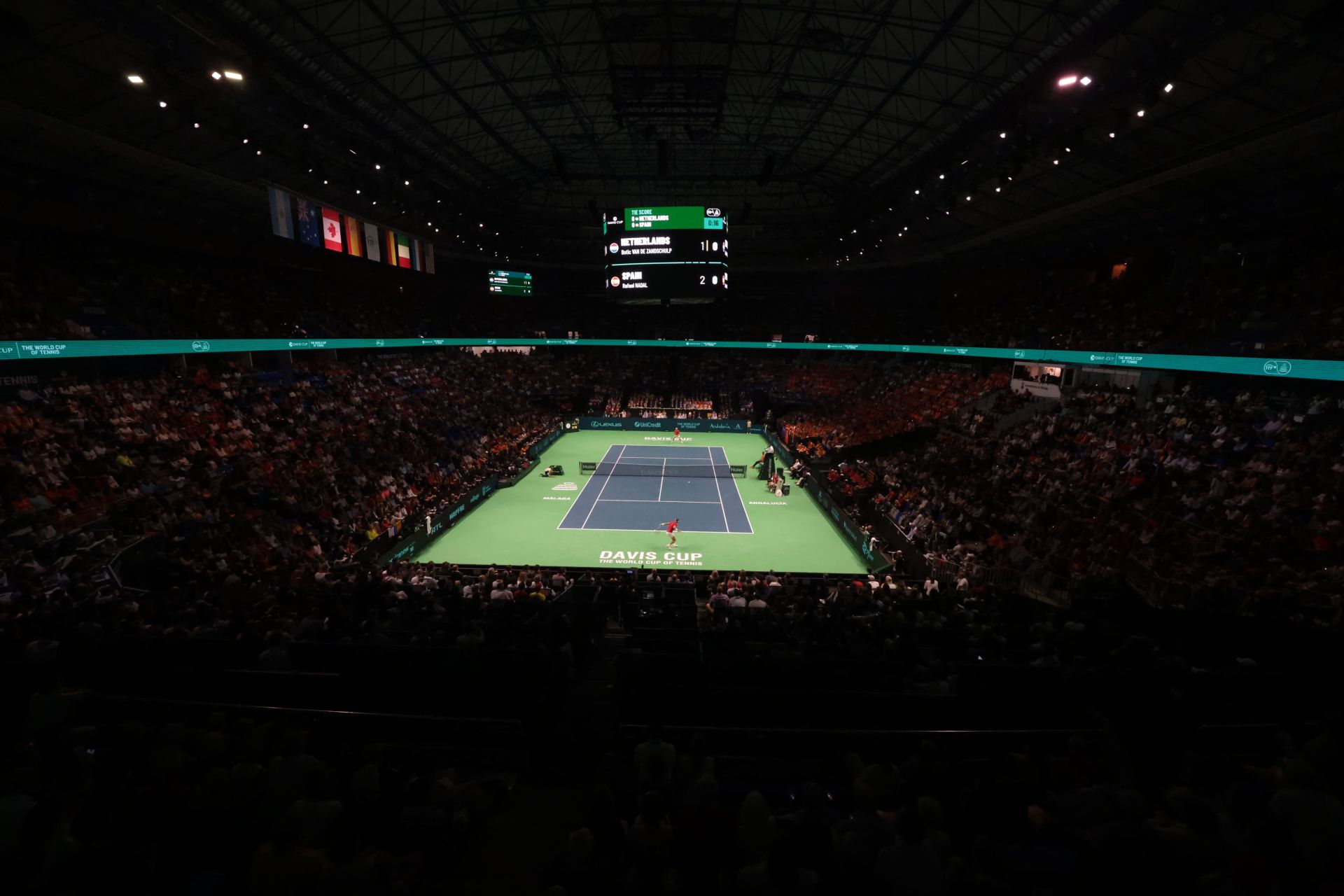 Nadal, en el primer partido de la competición