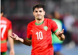 Brahim, imparable, anota un 'hat-trick' con Marruecos