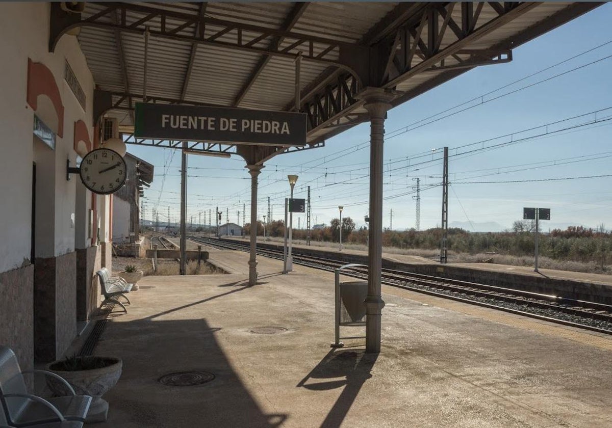 Transportes licita un estudio para evaluar la reapertura de la estación de Fuente de Piedra
