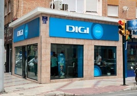 Imagen de una tiende de DIGI en Málaga.