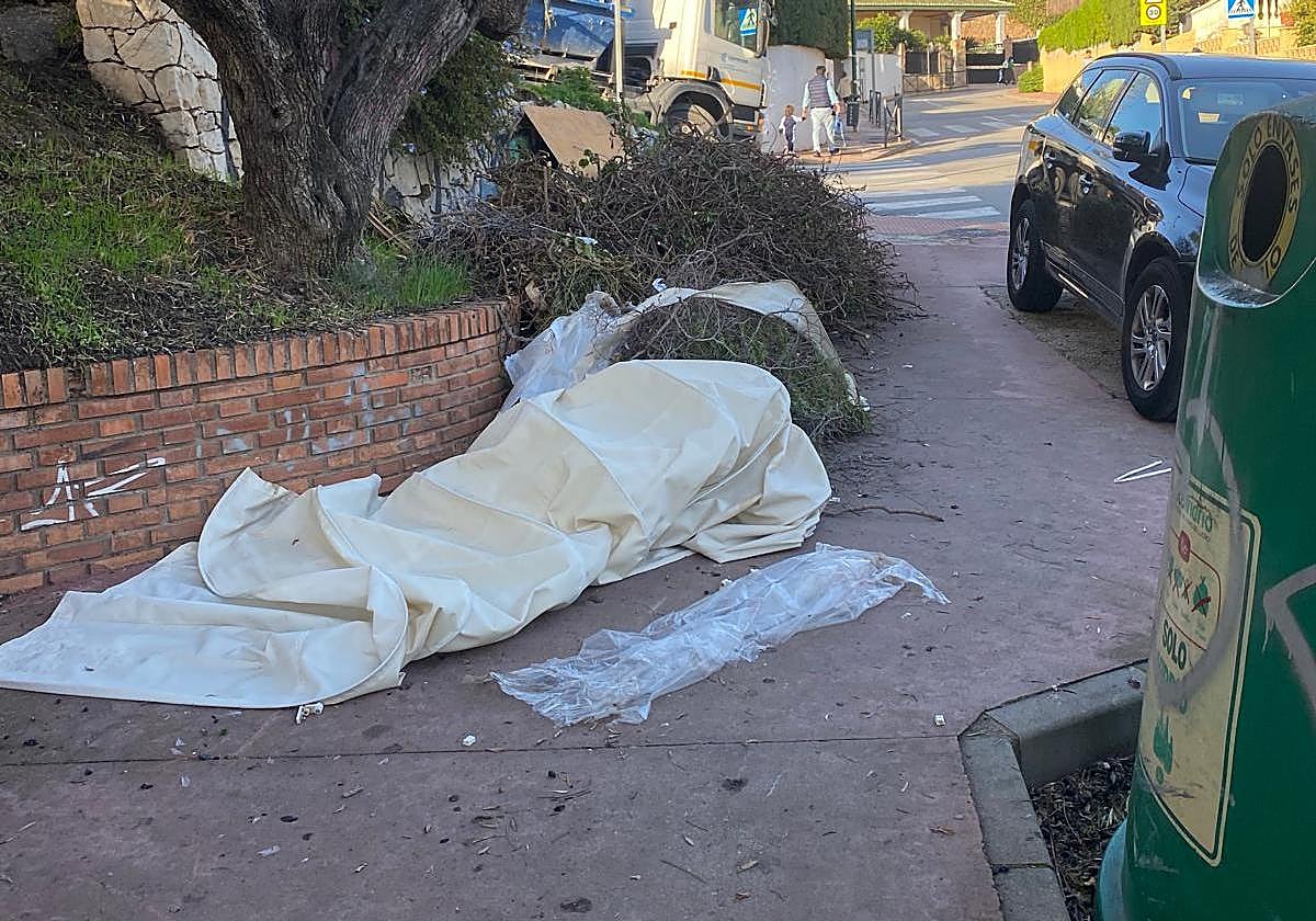 Vista de la situación habitual de la calle Flamencos.