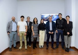 Presentación del proyecto Konekta2, en la sala de prensa del Ayuntamiento rinconero.