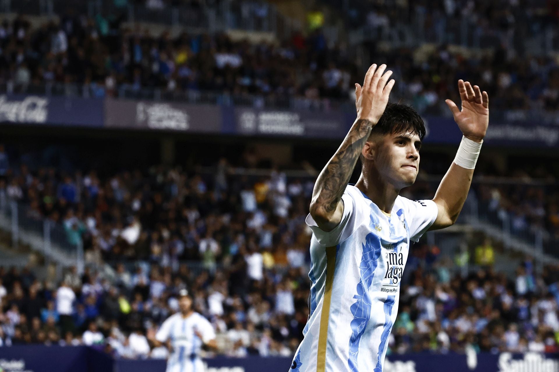 El Málaga - Racing, en imágenes