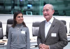 De la Torre defendiendo en Bruselas la candidatura de Málaga para ser Capital Europea de la Juventud el pasado 12 de noviembre.