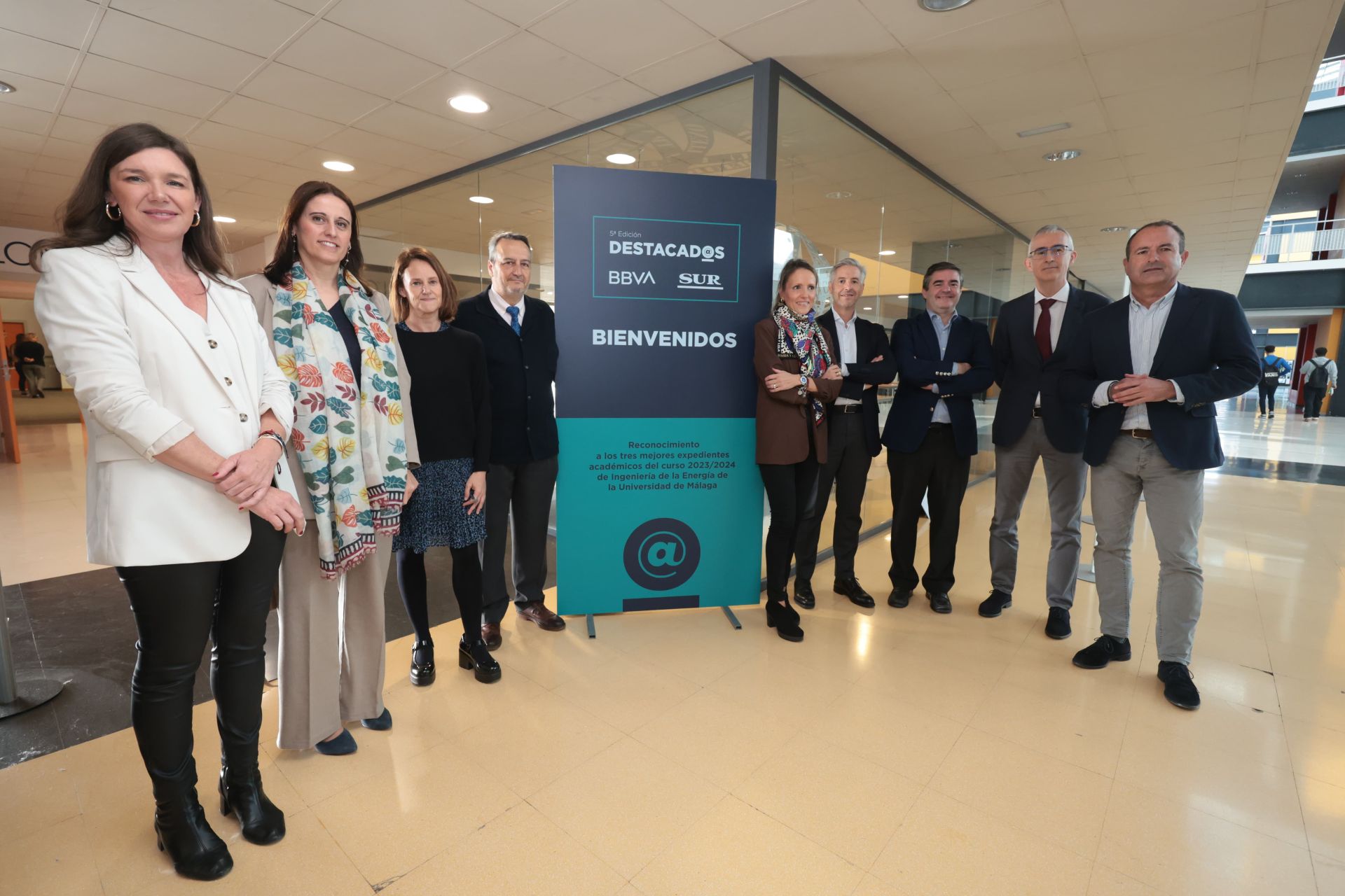 Entrega de los premios Destacad@s de BBVA y SUR a los alumnos de la UMA con los mejores expedientes