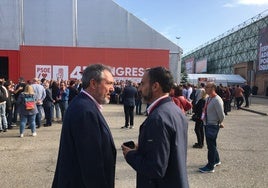 Espadas y Pérez, este fin de semana en Sevilla durante la celebración del congreso federal.