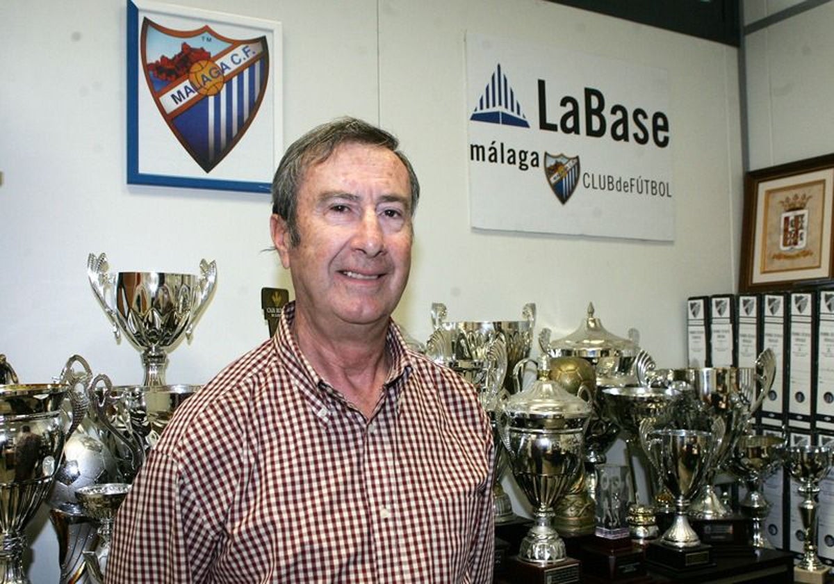 Julio Ordiñana, en las oficinas de la cantera del Málaga.