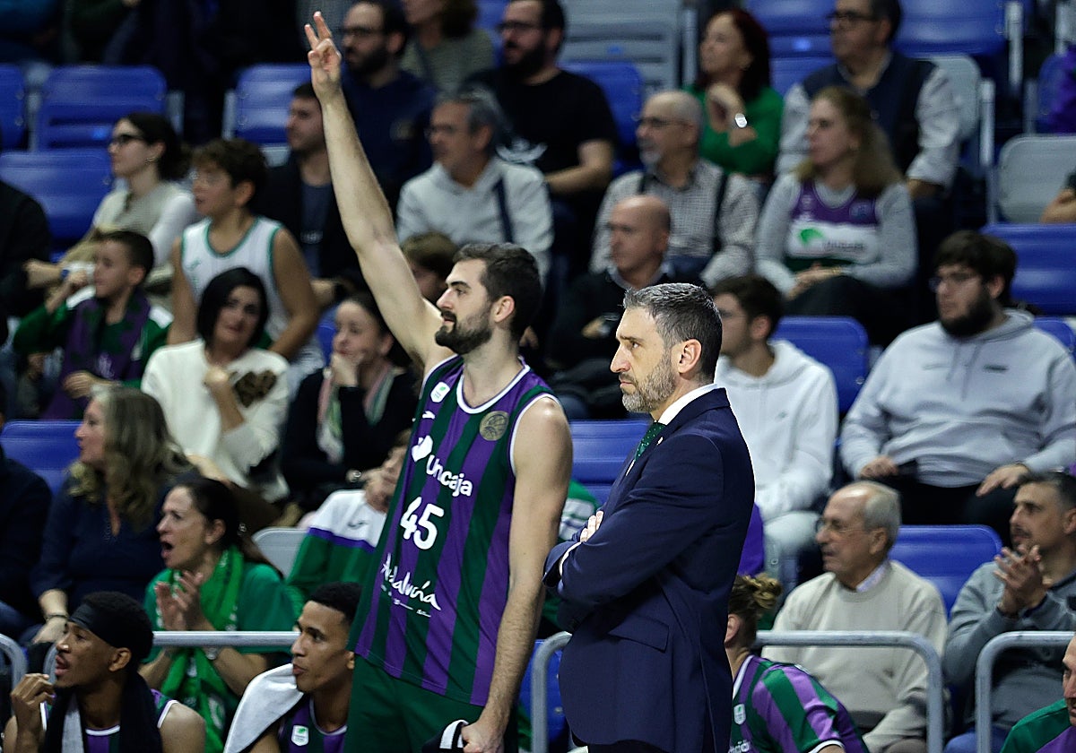 Ibon Navarro, este martes en el Carpena.