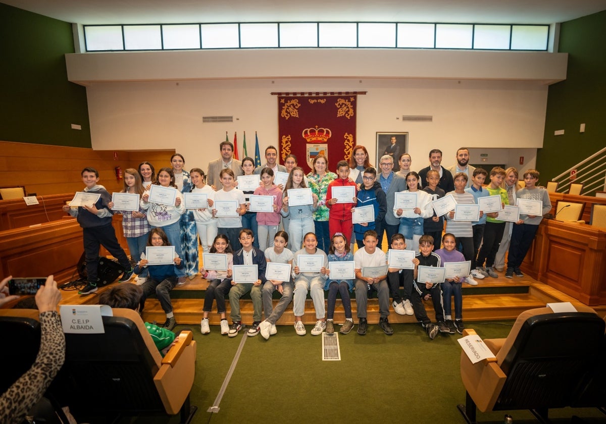 Participantes en el pleno infantil.