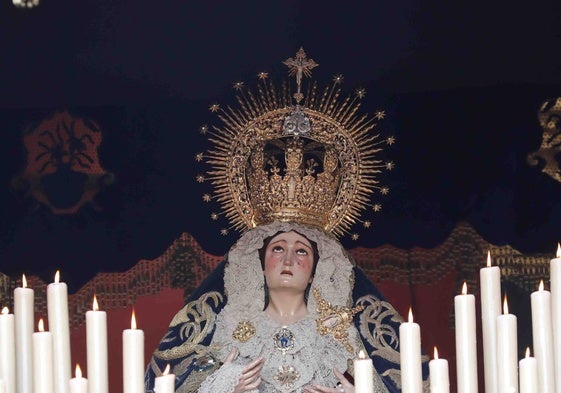 La Virgen de la Concepción, titular mariana de la Archicofradía del Huerto.
