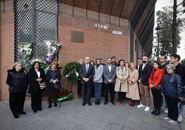 Una foto realizada este miércoles, en el homenaje a García Caparrós, en Málaga.